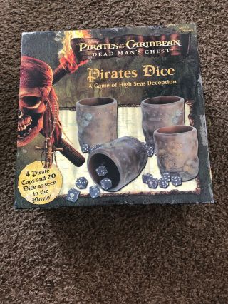 Disney Pirates Of The Caribbean Dead Mans Chest Pirates Dice Game Good Cond