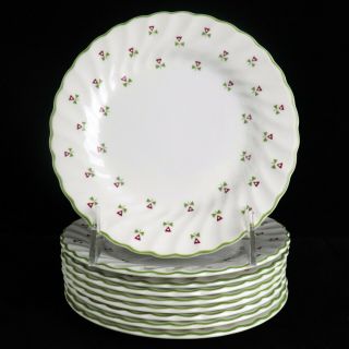 Johnson Brothers Thistle Laura Ashley Design - 9 Bread & Butter Plates