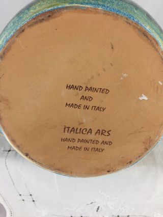 Vintage MCM Italica ARS Pottery Cat Pitcher Italian Pottery 10” X.  6” 8
