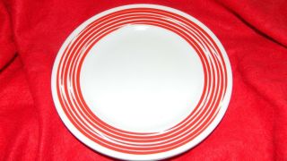 Corelle Brushed Red Lunch Plates 8.  5 Inch X 4 Usa Ship