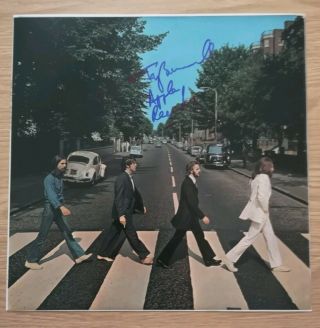 Tony Bramwell The Beatles Apple Ceo Signed Photo Rare Paul Mccartney Abbey Road