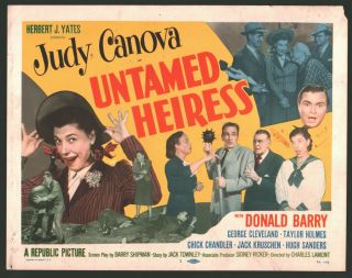 Untamed Heiress Lobby Card (verygood) 1954 Judy Canova Movie Poster Art 297