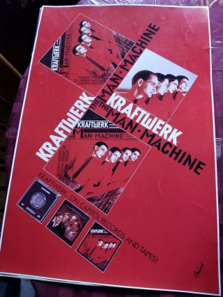 Kraftwerk The Man Machine Poster 70s