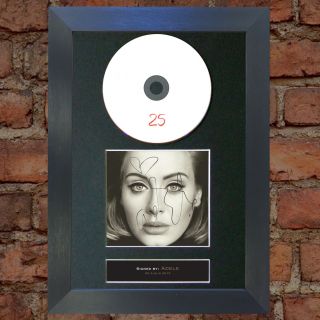 ADELE 25 Album (RARE) Signed Autograph CD & Cover Mounted Re - Print A4 70 4