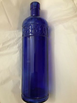 Cobalt Blue Glass Wine Bottle Pattern Glass Canada Vintage Vase