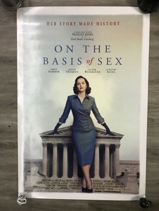 On The Basis Of Sex Movie Poster 27x40 Double Sided 2018