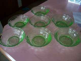 Block Optic Green 4 1/4 " Dessert Bowls (7)