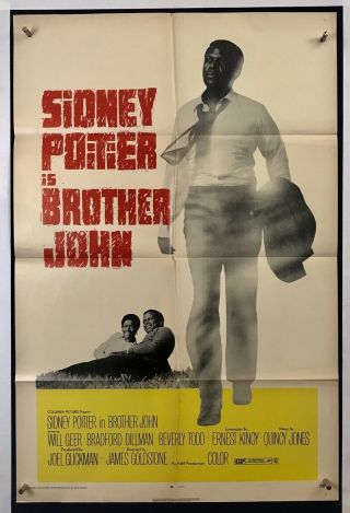 Brother John Movie Poster (fine) One Sheet 1977 Sidney Poitier Will Geer 3759