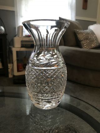 Signed Waterford Crystal Glandore 7 " Flower Vase