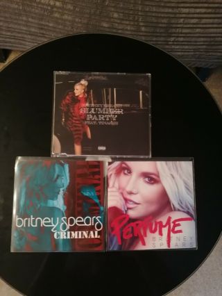 Britney Spears Criminal,  Perfume,  Slumber Party Rare Promo Cds