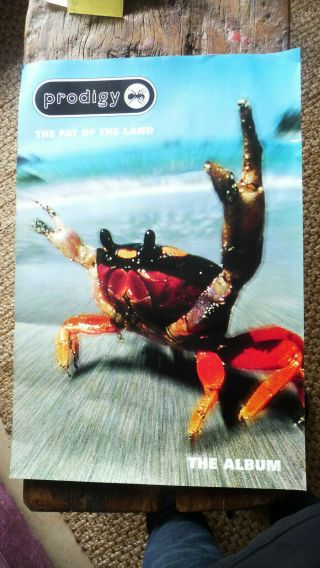 Prodigy - The Fat Of The Land,  Rare Promo Poster,  1997.  Keith Flint,  Techno