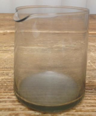Mcm Smoke Glass Creamer Thin Vintage 1950 