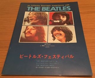 The Beatles Japan Movie Program Book 1976 And Ticket