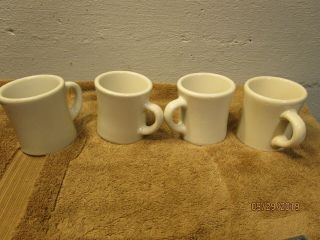 4 Vintage Victor Restaurant Diner Coffee Mugs Soup Hot Chocolate Commercial