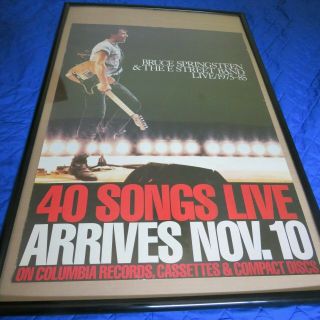 Bruce Springsteen Live 1975 - 85 Vintage Poster
