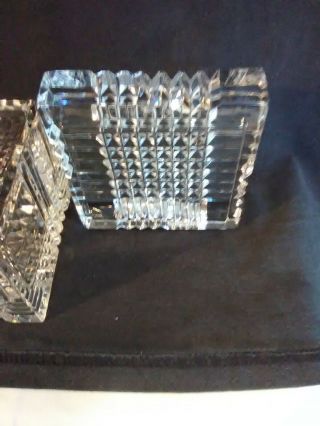 Heavy 4 inch Crystal Trinket Keepsake Box,  Stunning 4