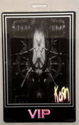 Korn - Laminated Backstage Pass - Vip - With Laser Foil