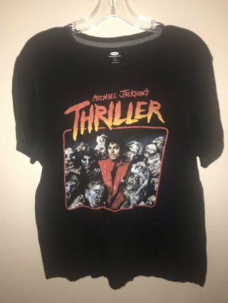 Michael Jackson Thriller T Shirt Large - Vincent Price Horror Euc