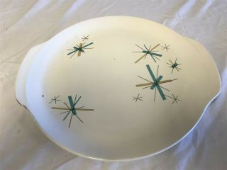Vintage Salem Cake Plate Serving Platter North Star 12 " 66 (has 5 Starburst 