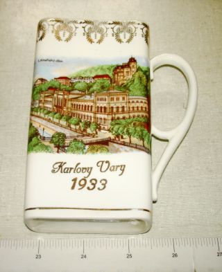 Vintage 1933 Porcelain Spa Cup –karlovy Vary Karlsbad Czech Rep Nr