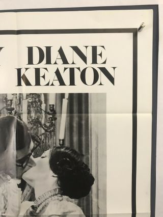 LOVE,  DEATH Movie Poster (VeryFine) One Sheet ' 75 Woody Allen Diane Keaton 3753 3