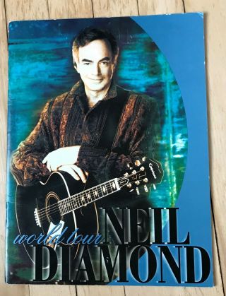 Neil Diamond 1999 World Tour Book With Official Merchandise Teddy Bear