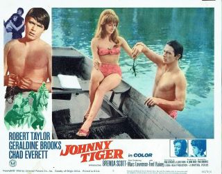 Chad Everett,  Johnny Tiger (1966) Lobby Card 5,  Brenda Scott