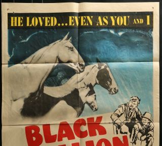 King of the Sierras Black Stallion 1938 ONE SHEET MOVIE POSTER 27 x 41 3