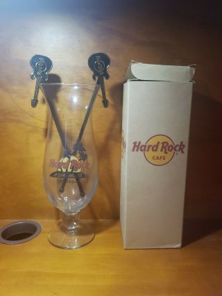 Vintage Hard Rock Cafe Las Vegas Hurricane Glass Circa 1999