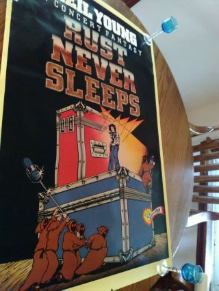Rust Never Sleeps 1979 27x41 Movie Poster Neil Young