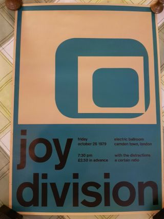 Joy Division Promo Concert Poster.  Size A3.