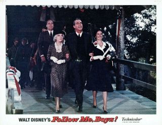 Disney,  Follow Me,  Boys (1966) Lobby Card 2,  Fred Macmurray,  Vera Miles