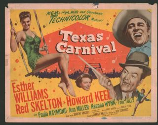 Texas Carnival Title Lobby Card (good) Movie Poster Art 1950 Esther Williams 237