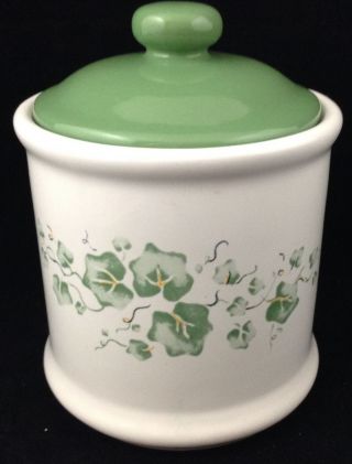 Corelle Callaway Coffee Canister Lid & Seal Green Ivy 4 3/4 " To Rim Jay Imports