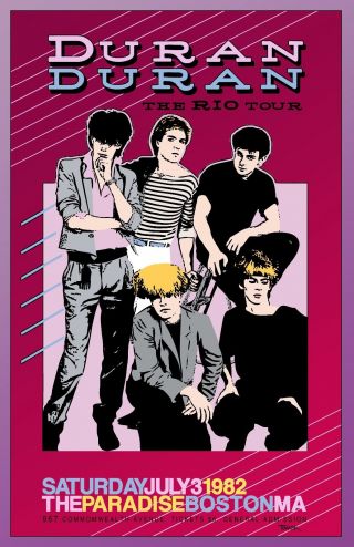 Duran Duran 1982 Tour Poster