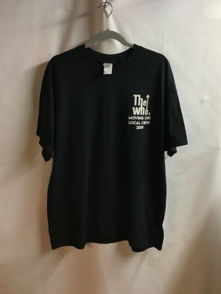 The Who Moving On Tour 2019 Xl Local Crew T - Shirt
