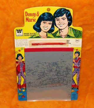Donny And Marie Osmond Magic Slate Vintage 1977 Whitman Old Store Stock