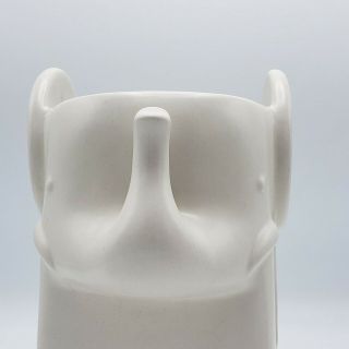 Wonderful Jonathan Adler White Elephant Sculpture Planter Vase 7.  5 