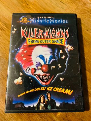 Killer Clowns From Outer Space Dvd Scary Halloween Horror 80’s Movie Co