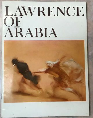 Lawrence Of Arabia Program 1962 Peter O’toole Alec Guinness Omar Sharif