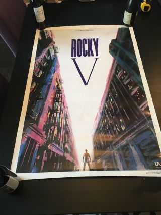 Rocky V (1990) One Sheet Advance A Movie Poster Double - Sided