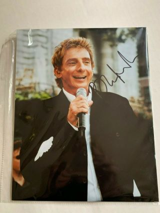 Barry Manilow 8 " X 10 " Autographed Photo With
