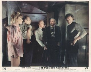 The Poseidon Adventure Lobby Card Gene Hackman,  Shelley Winters 8