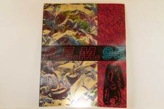 Rem 1995 Concert Tour Book With Holographic 3d Cover,  95 European Tour