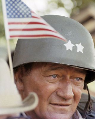 The Longest Day John Wayne American Flag 8x10 Photo Print
