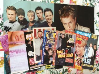 Westlife Smash Hits Top Of The Pops Poster & Poster Mags Bundle Vintage Rare