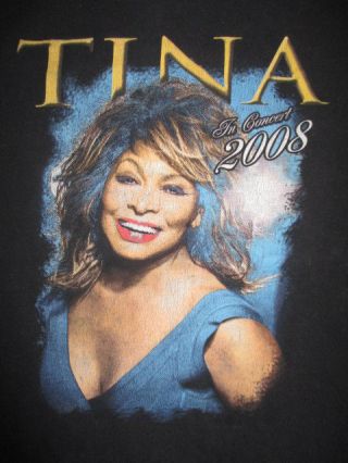 2008 Tina Turner " Tina Live In Concert " Concert Tour (med) T - Shirt