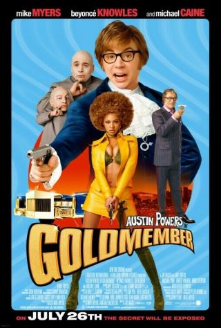 Goldmember Great 27x40 D/s Movie Poster Austin Powers (s12)