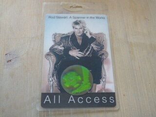 Rod Stewart Very Rare 1995 Access All Areas Crew Tour Pass/laminate