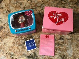 2007 Avon I Love Lucy Vitameatavegamin Watch In Metal Tin - Box